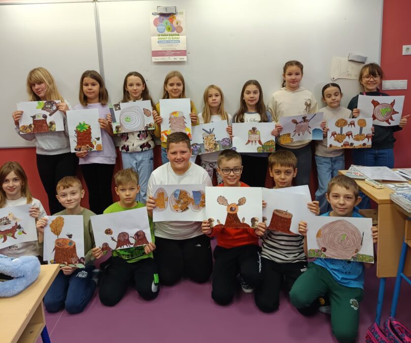 Sudjelovanje učenika na likovnom natječaju “Volim šume”
